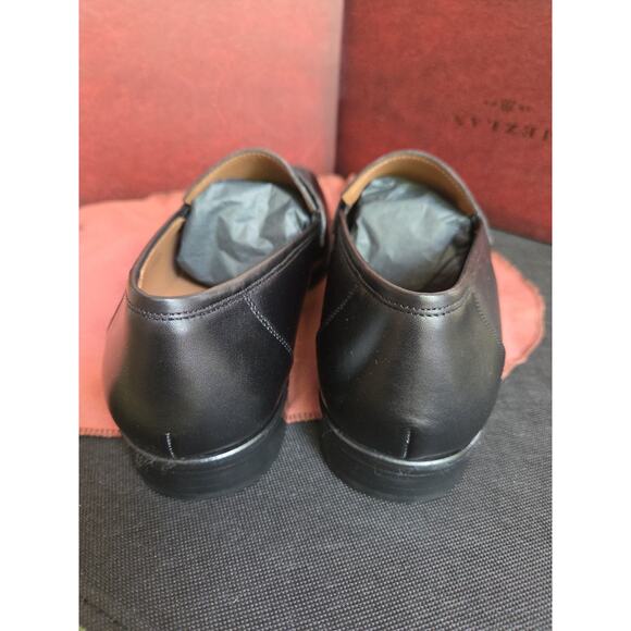 MEZLAN E20243 Penny Loafers Black Calf Leather shoes US 12 EU 45 made Italy main image 2